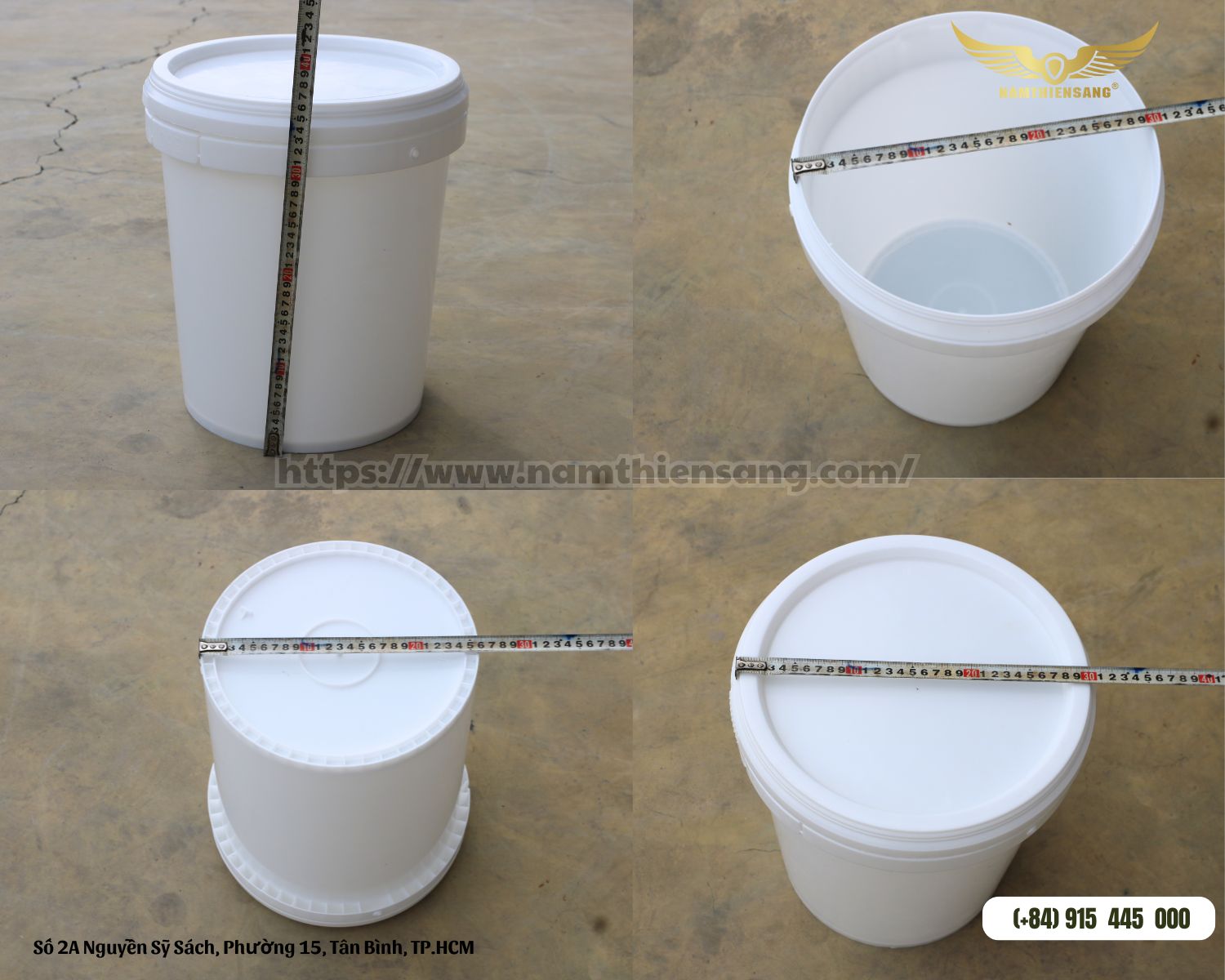 Thùng sơn nhựa 18 lít